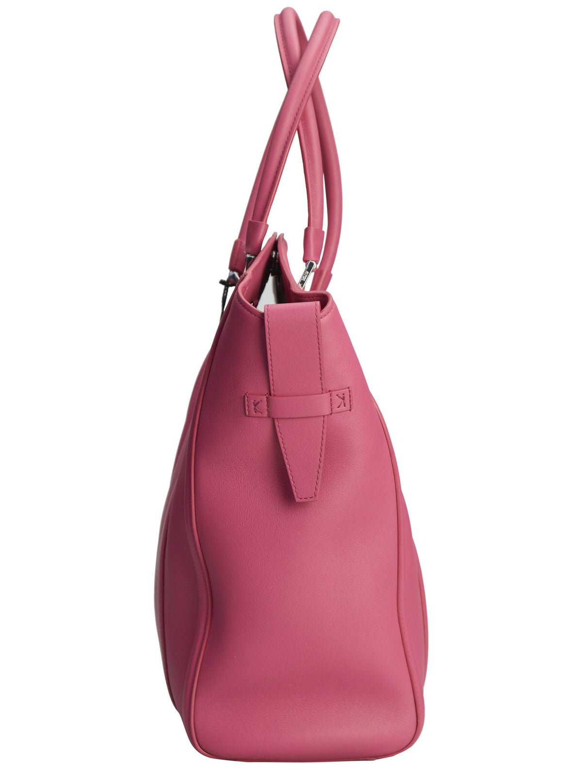 Kiton Fuchsia Leather Lambskin Bag