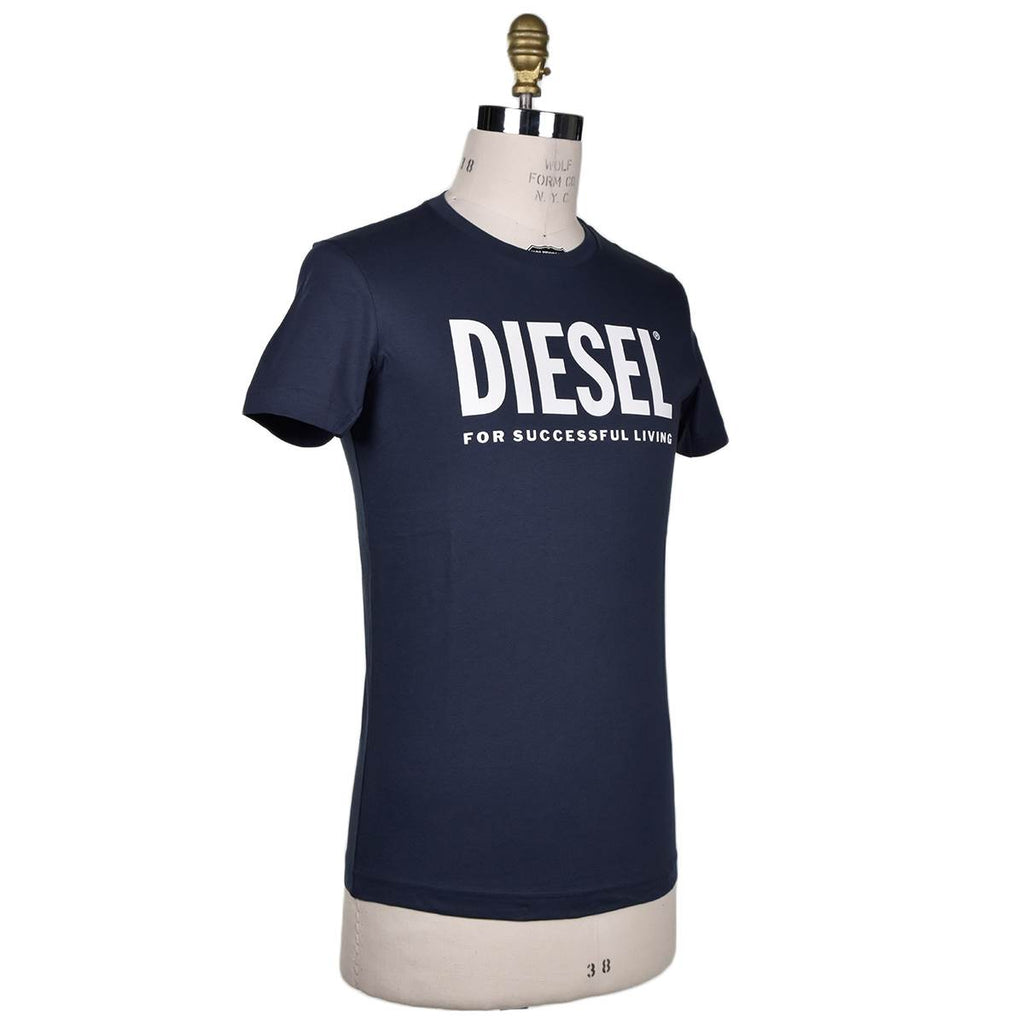 Diesel DIESEL Blue Cotton T-shirt T-DIEGO-LOGO Blue 001