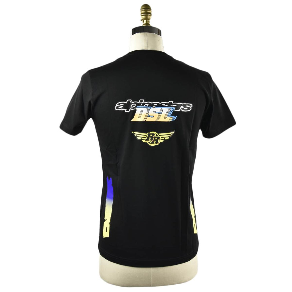 DIESEL Black Patterned Cotton T-shirt ASTARS-T-DIEGOS-B