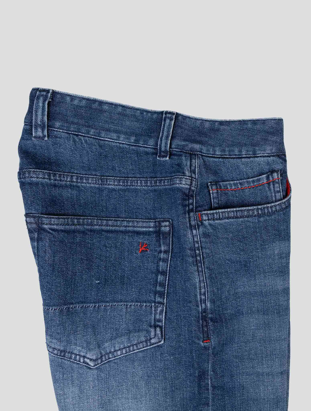 Isaia Dark Blue Cotton Ea Jeans