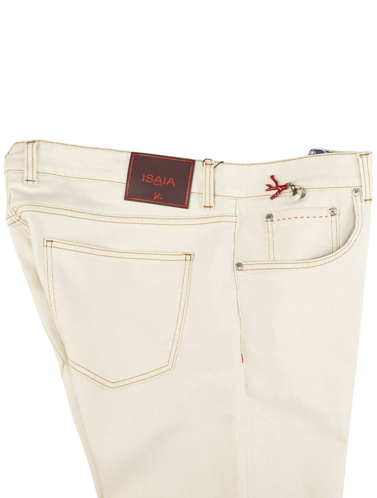 Isaia Beige Cotton Ea Jeans
