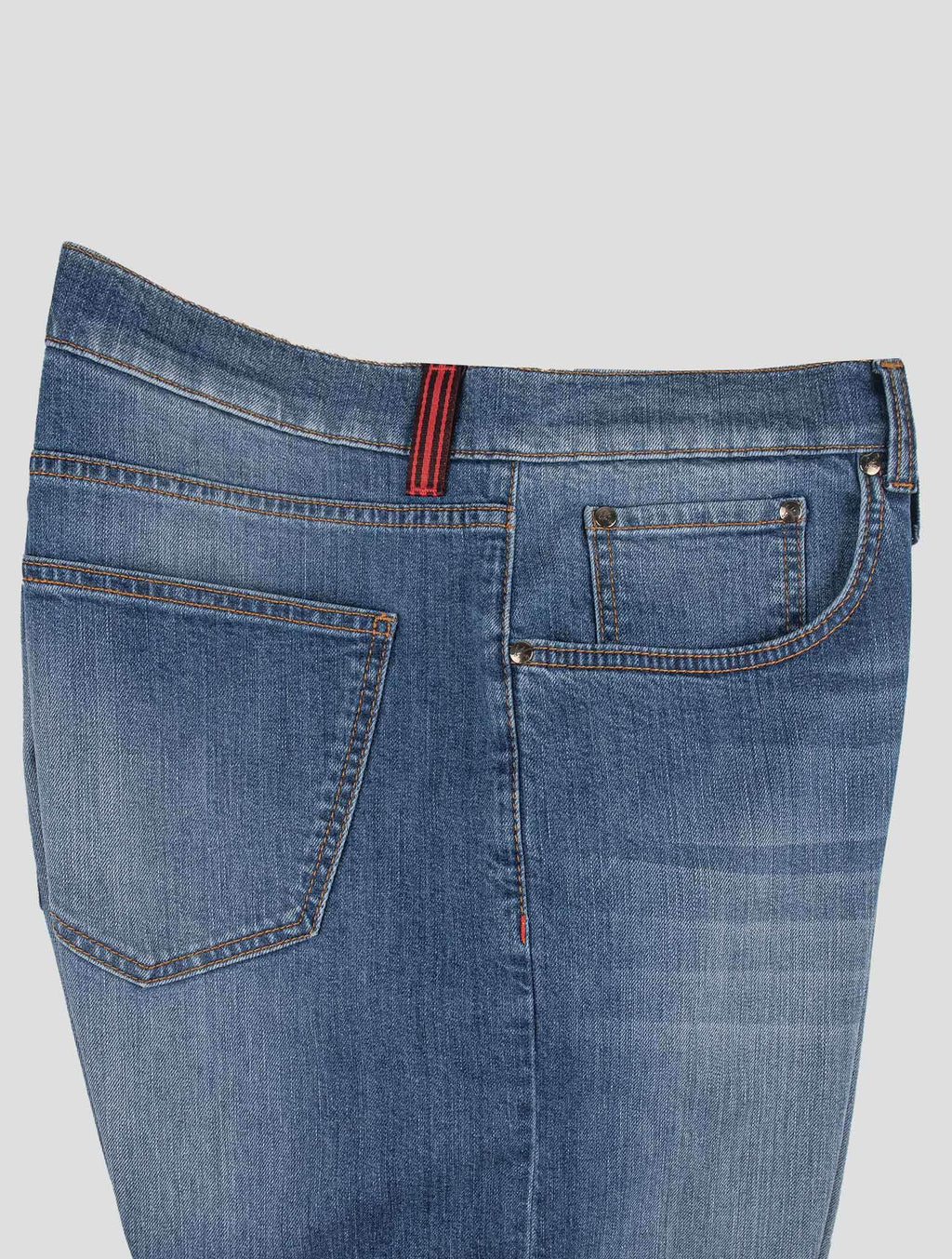 Isaia Blue Cotton Ea Jeans