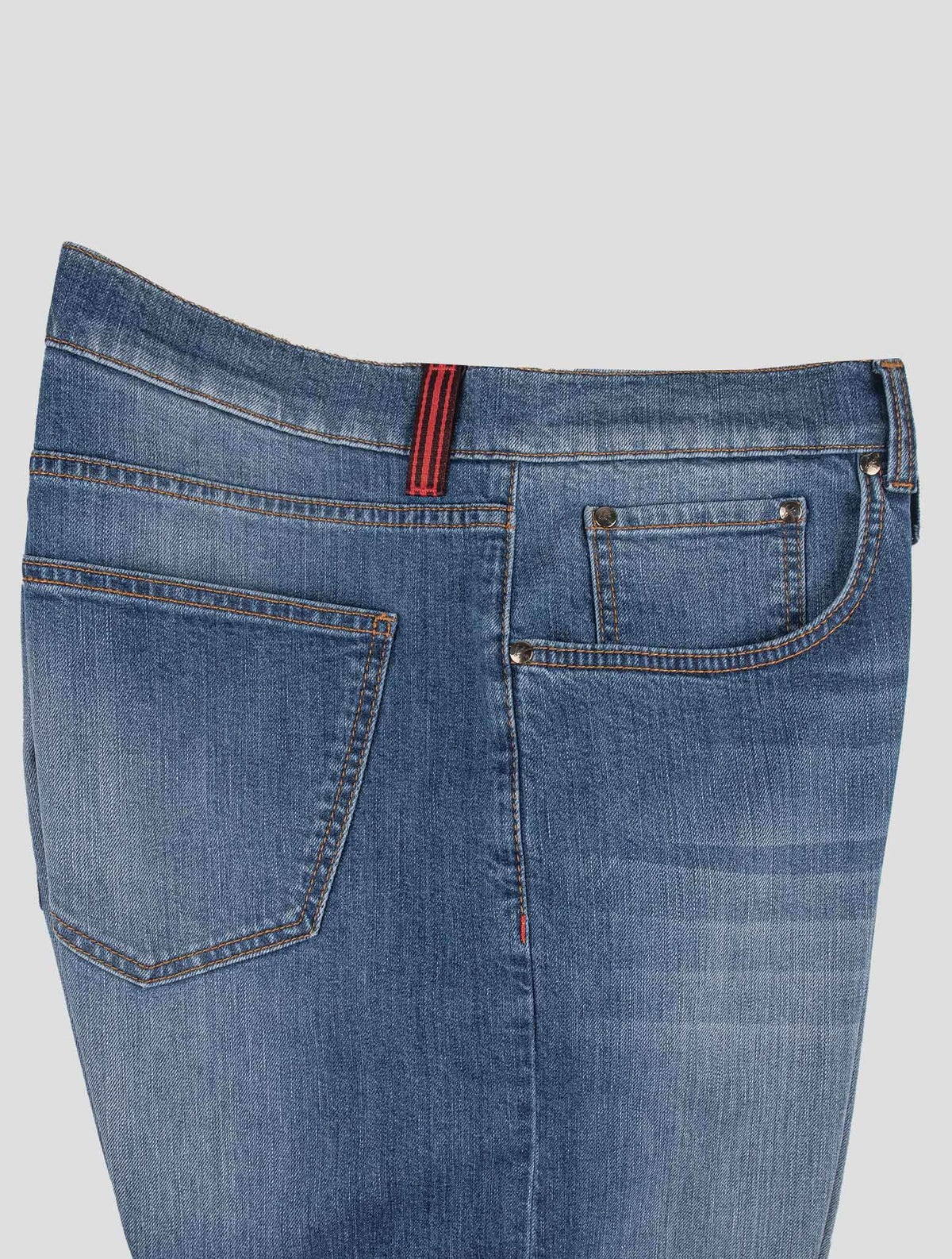 Isaia Blue Cotton Ea Jeans