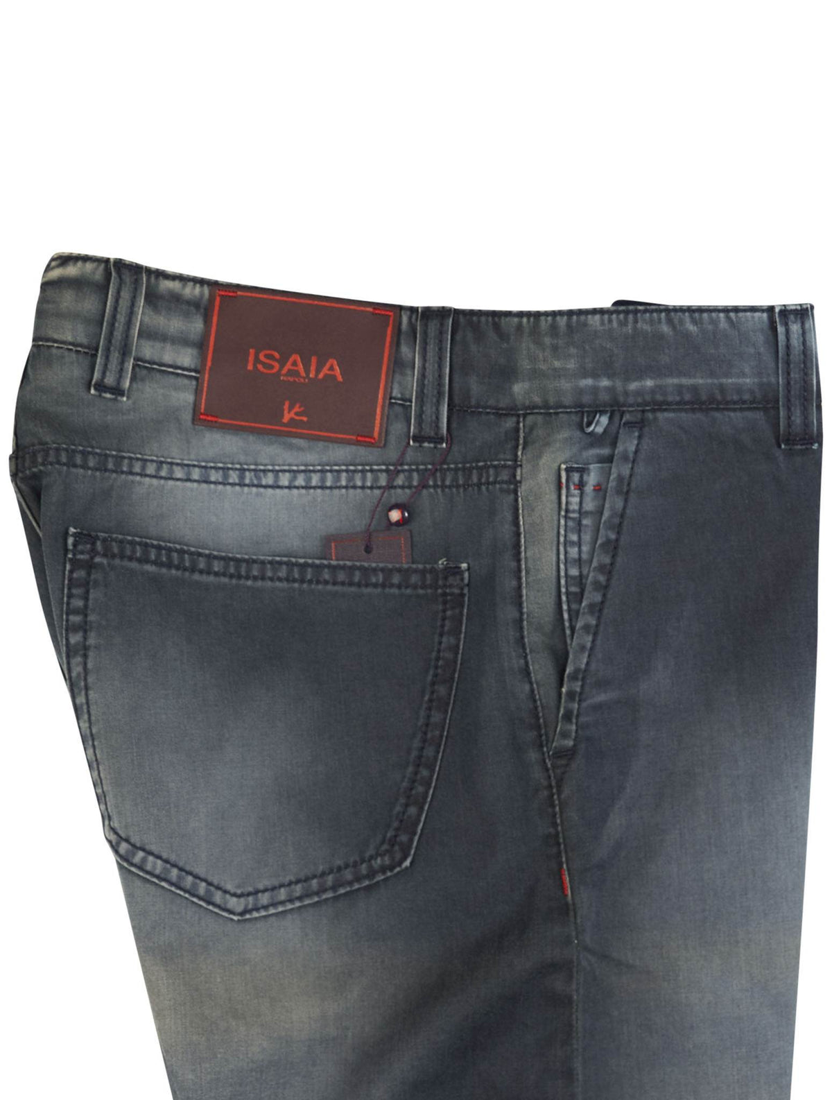Isaia Blue Cotton Jeans