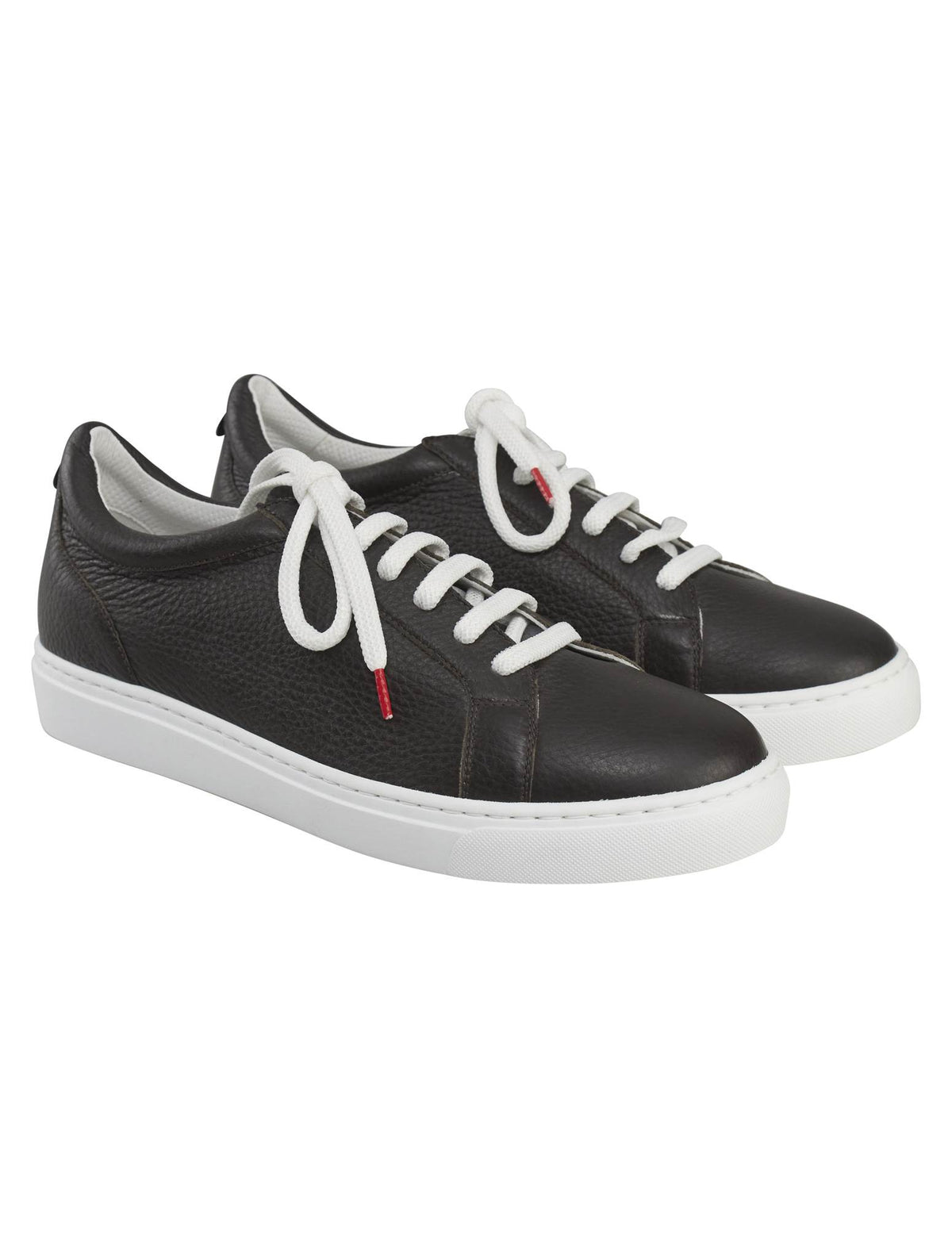 Kiton Brown Leather Sneakers