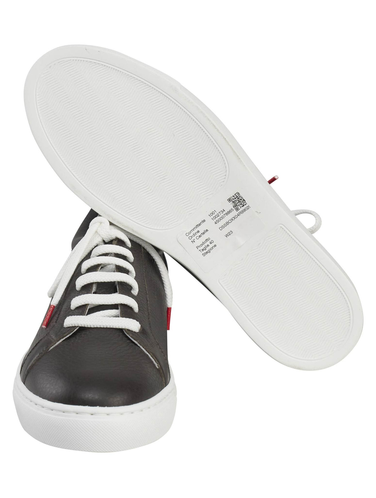 Kiton Brown Leather Sneakers