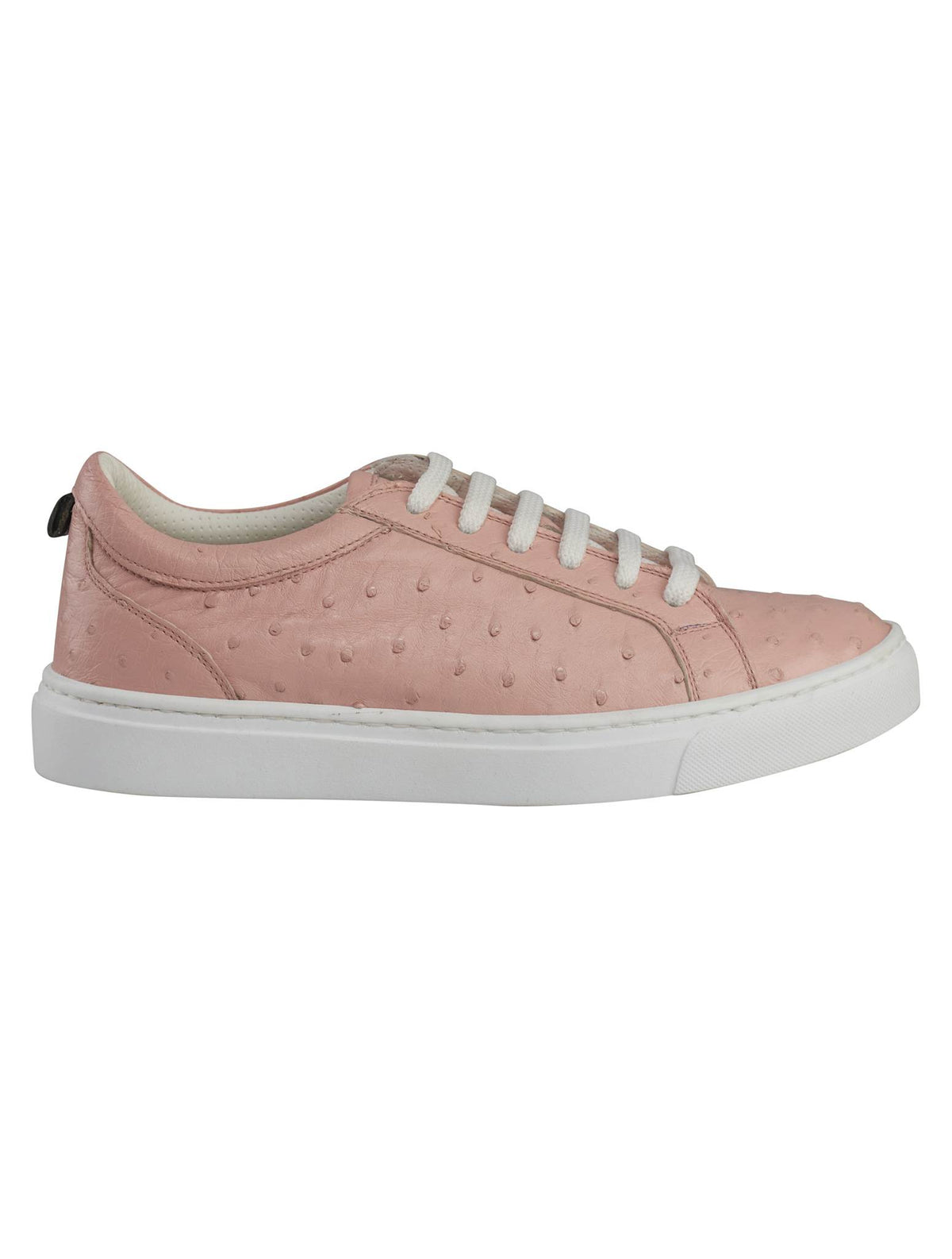 Kiton Pink Leather Ostrich Sneakers