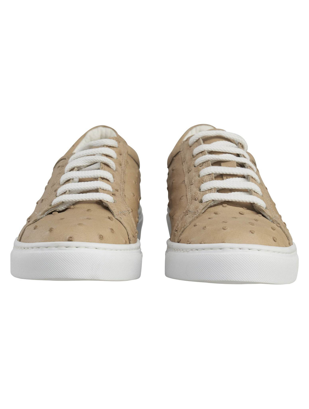 Kiton Kiton Gray Leather Ostrich Sneakers Gray 001