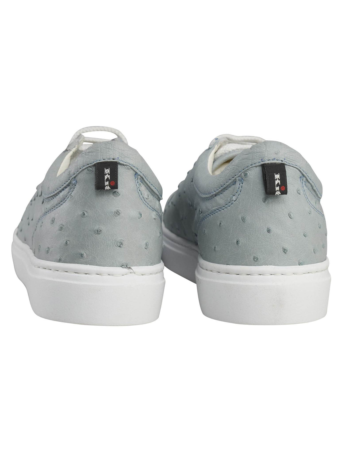 Kiton Green Leather Ostrich Sneakers