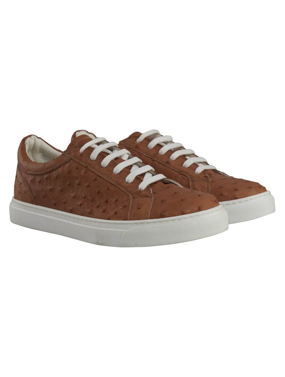 Kiton Kiton Brown Leather Ostrich Sneakers Brown 000