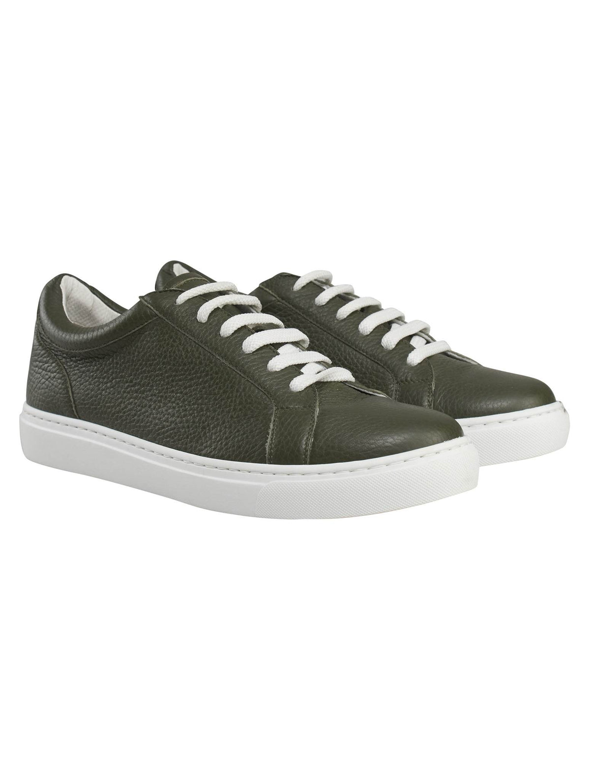Kiton Kiton Green Leather Sneakers Green 000