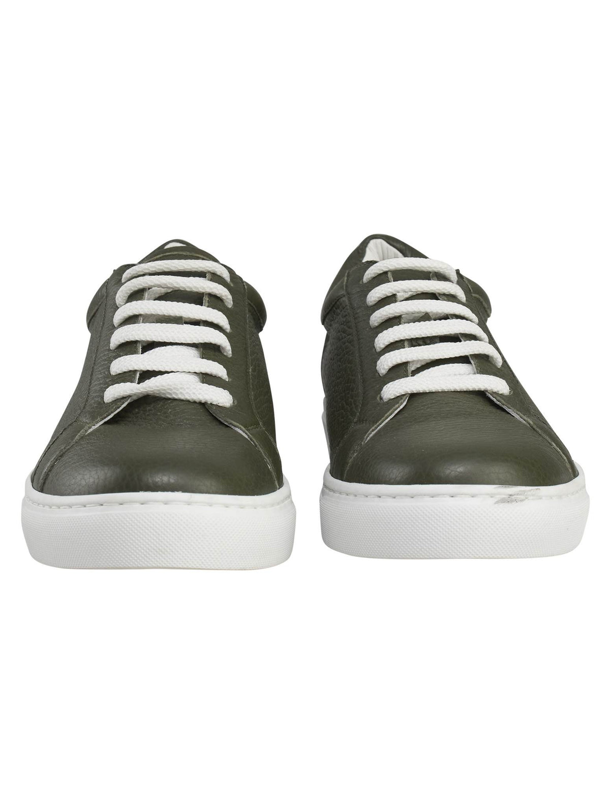 Kiton Kiton Green Leather Sneakers Green 001