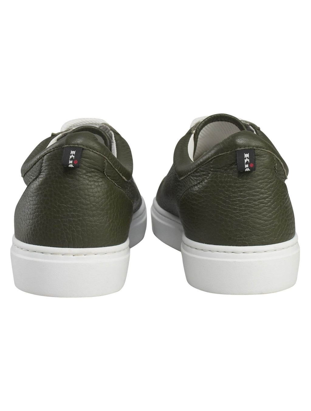 Kiton Green Leather Sneakers
