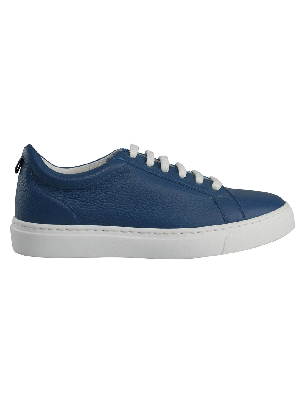 Kiton Blue Leather Sneakers