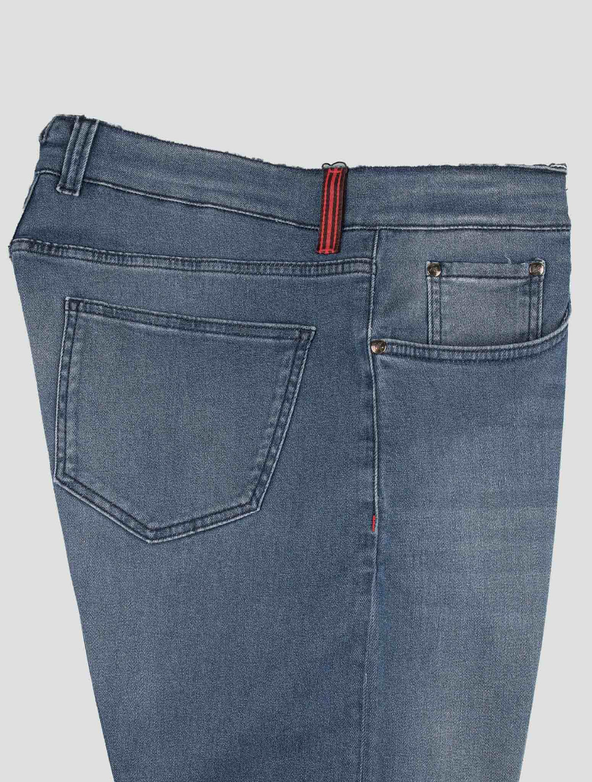 Isaia Blue Cotton Ea Jeans