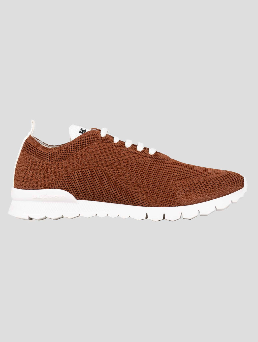 Kiton Brown Cotton Ea Sneakers