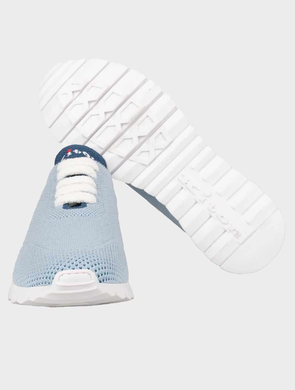 Kiton Light Blue Cashmere Sneakers