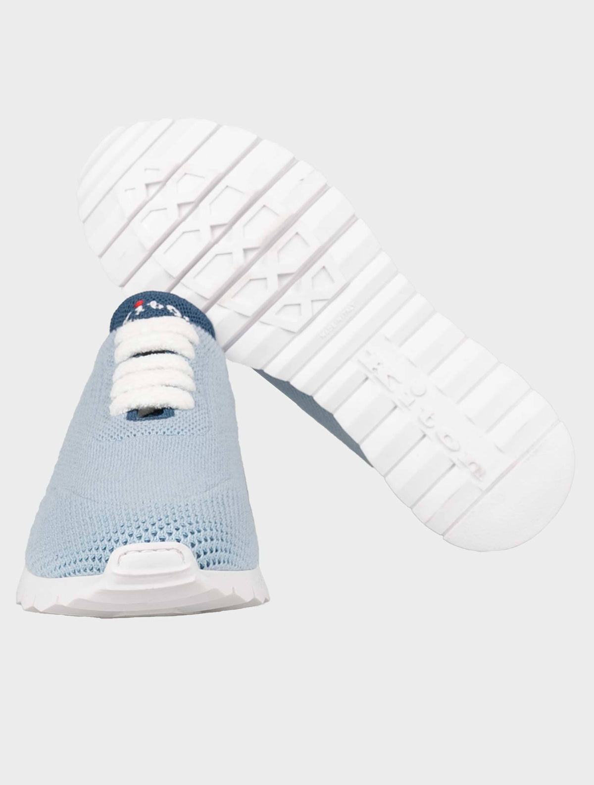 Kiton Light Blue Cashmere Sneakers