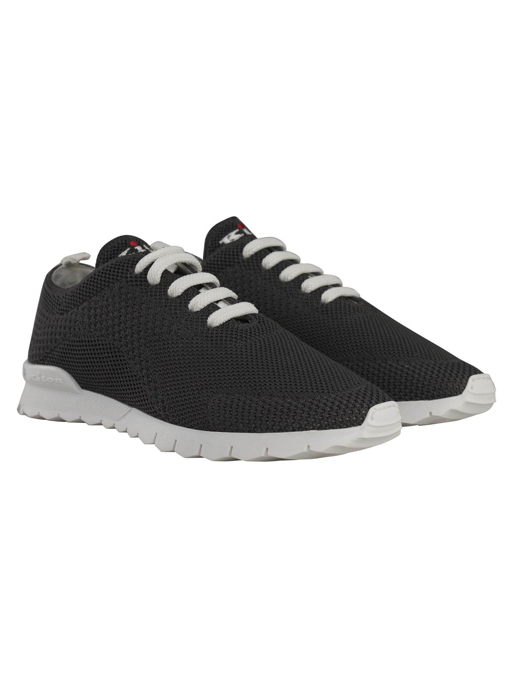 Kiton Kiton Gray Cotton Ea Sneakers Gray 000