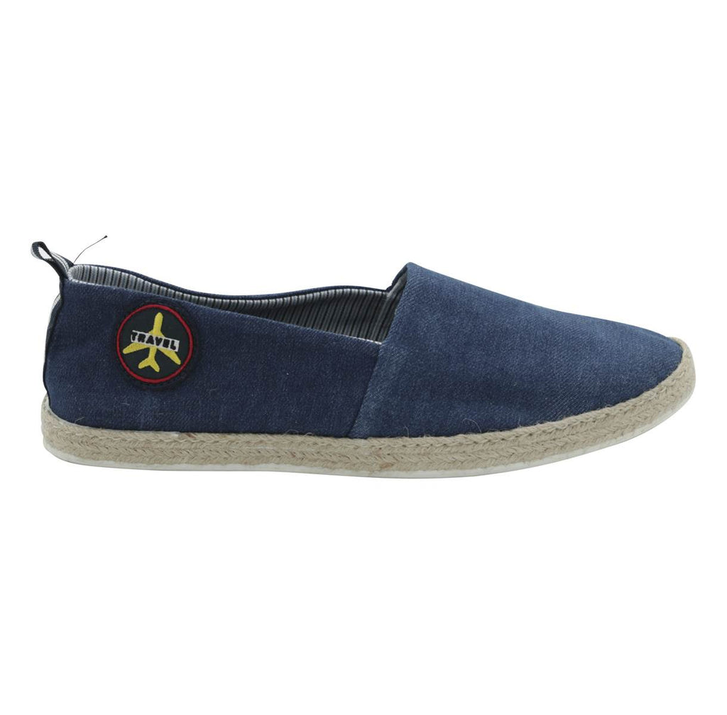 Fefè Blue Canvas Espadrillas