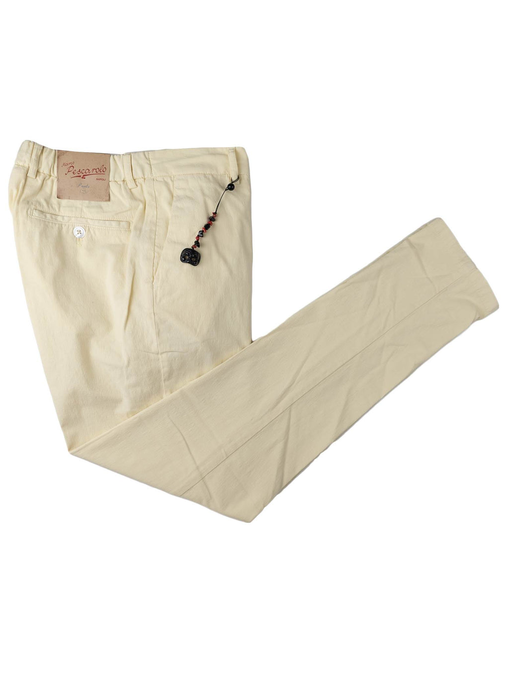 Marco Pescarolo Yellow Cotton Silk Ea Pants