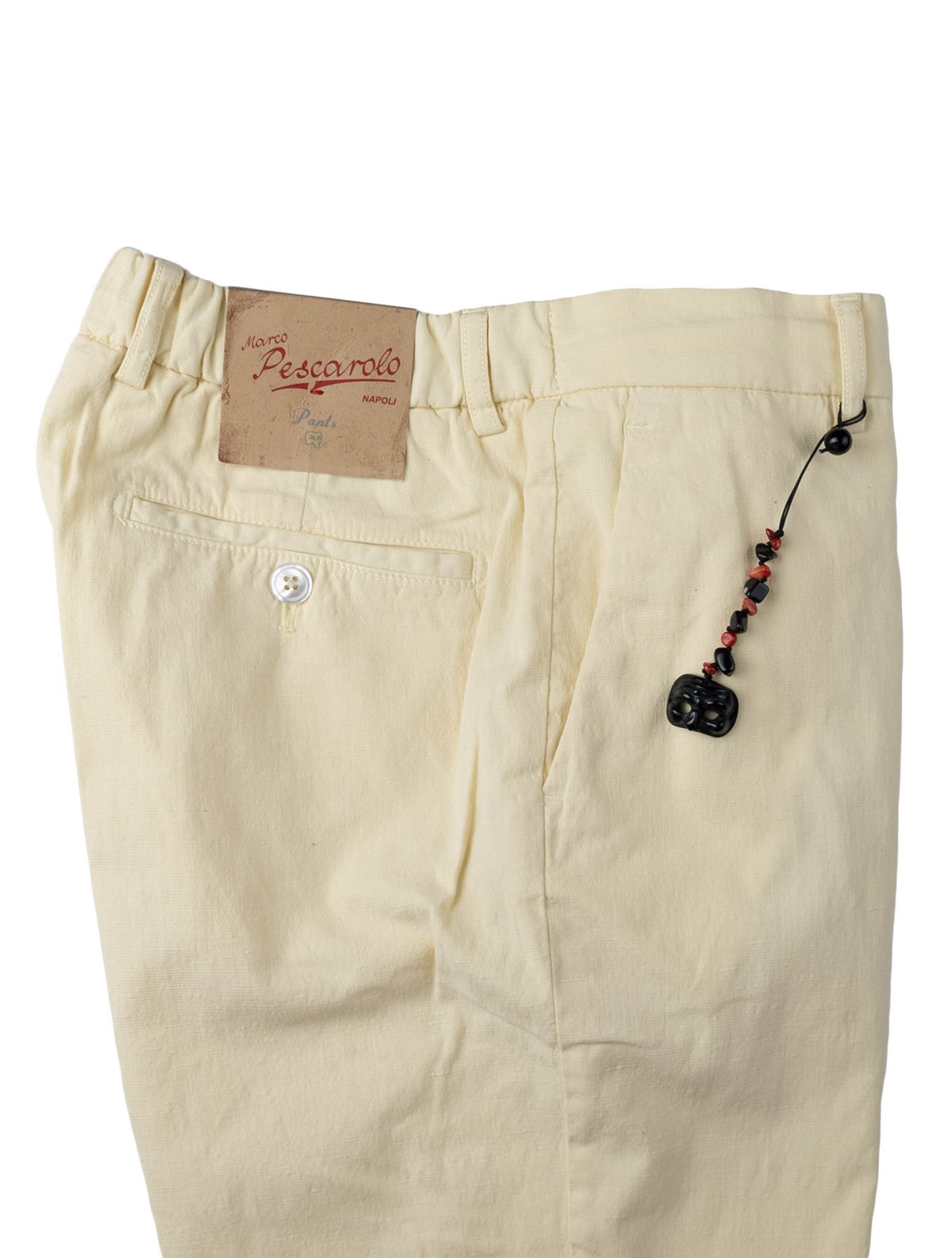 Marco Pescarolo Yellow Cotton Silk Ea Pants