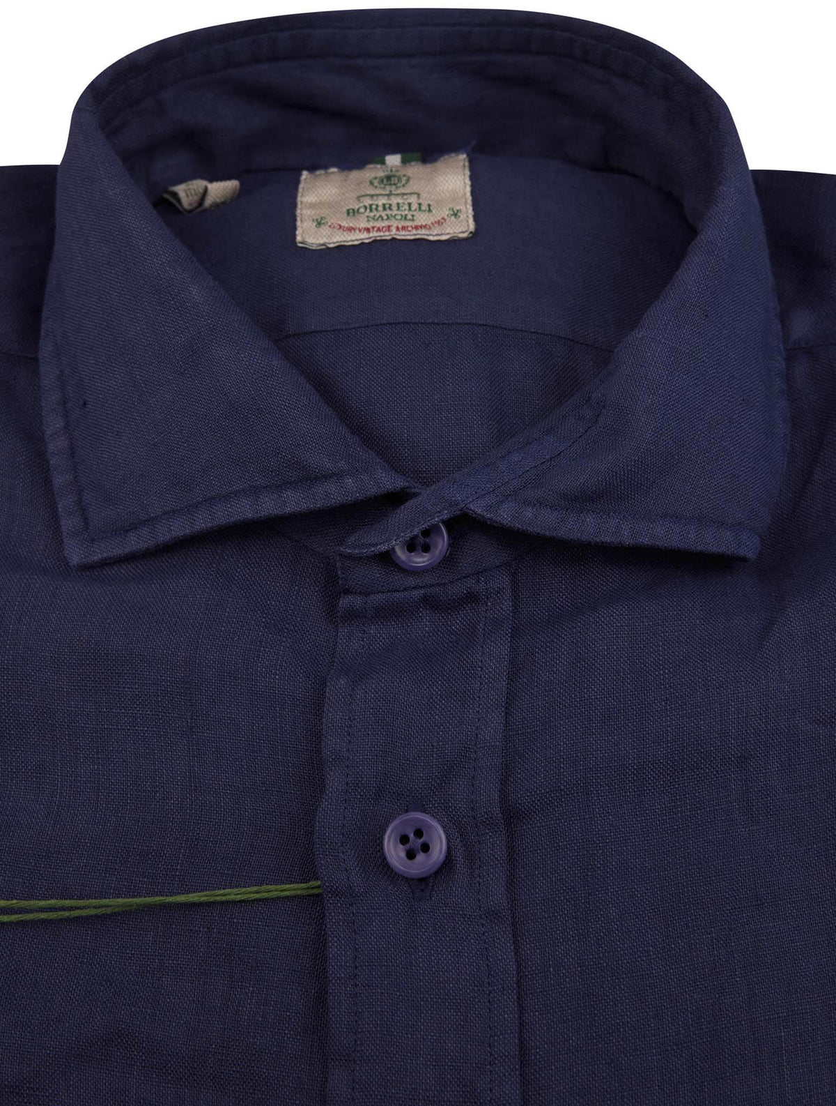 Luigi Borrelli Luigi Borrelli Blue Linen Shirt Blue 001