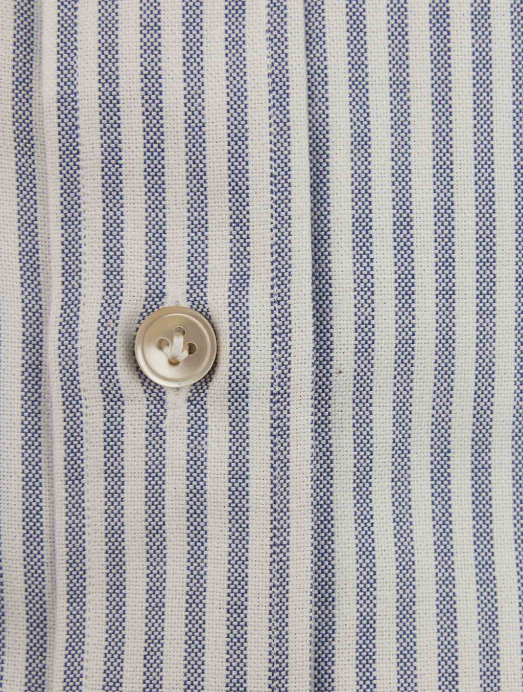 Luigi Borrelli Blue White Cotton Shirt