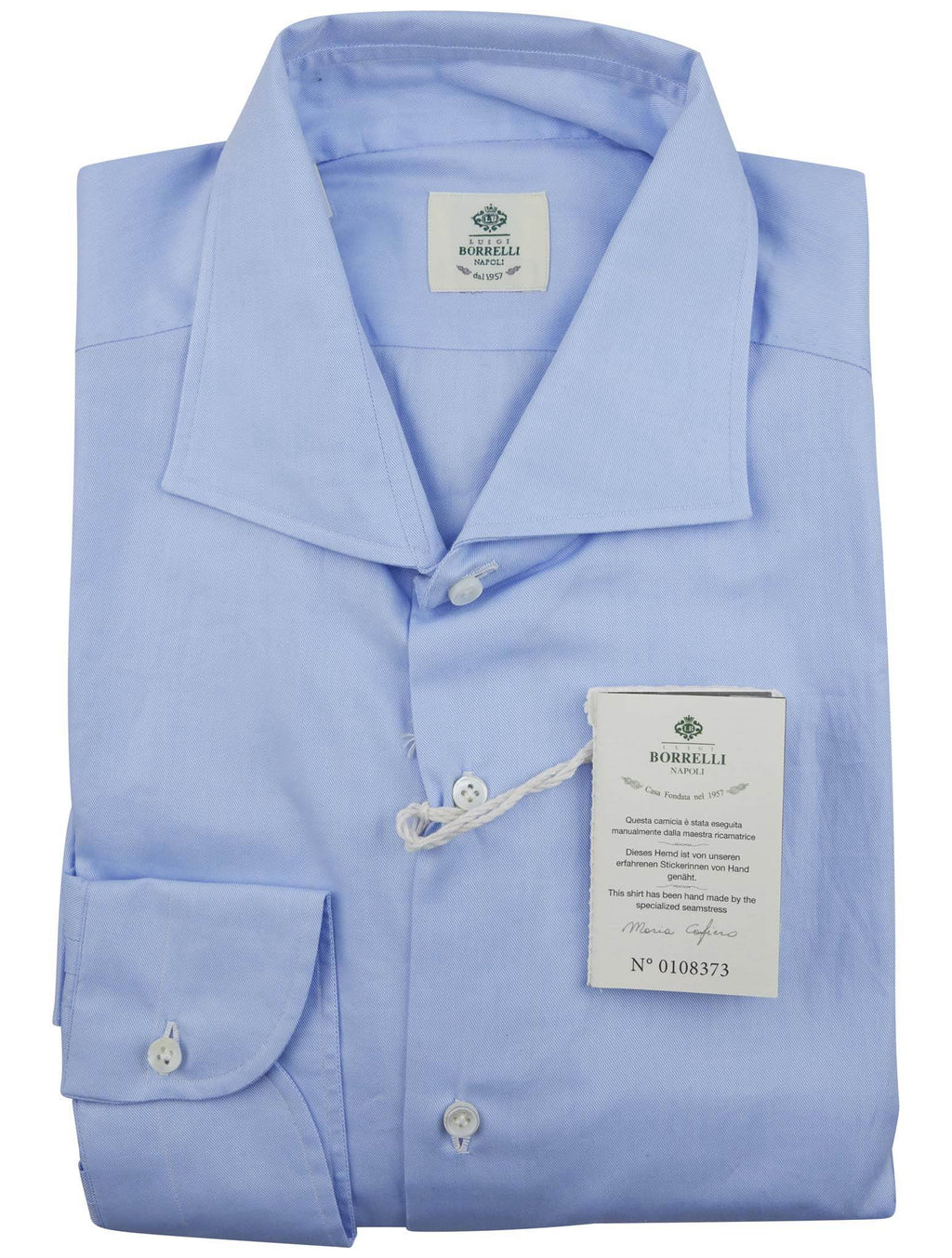 Luigi Borrelli Blue Cotton Shirt
