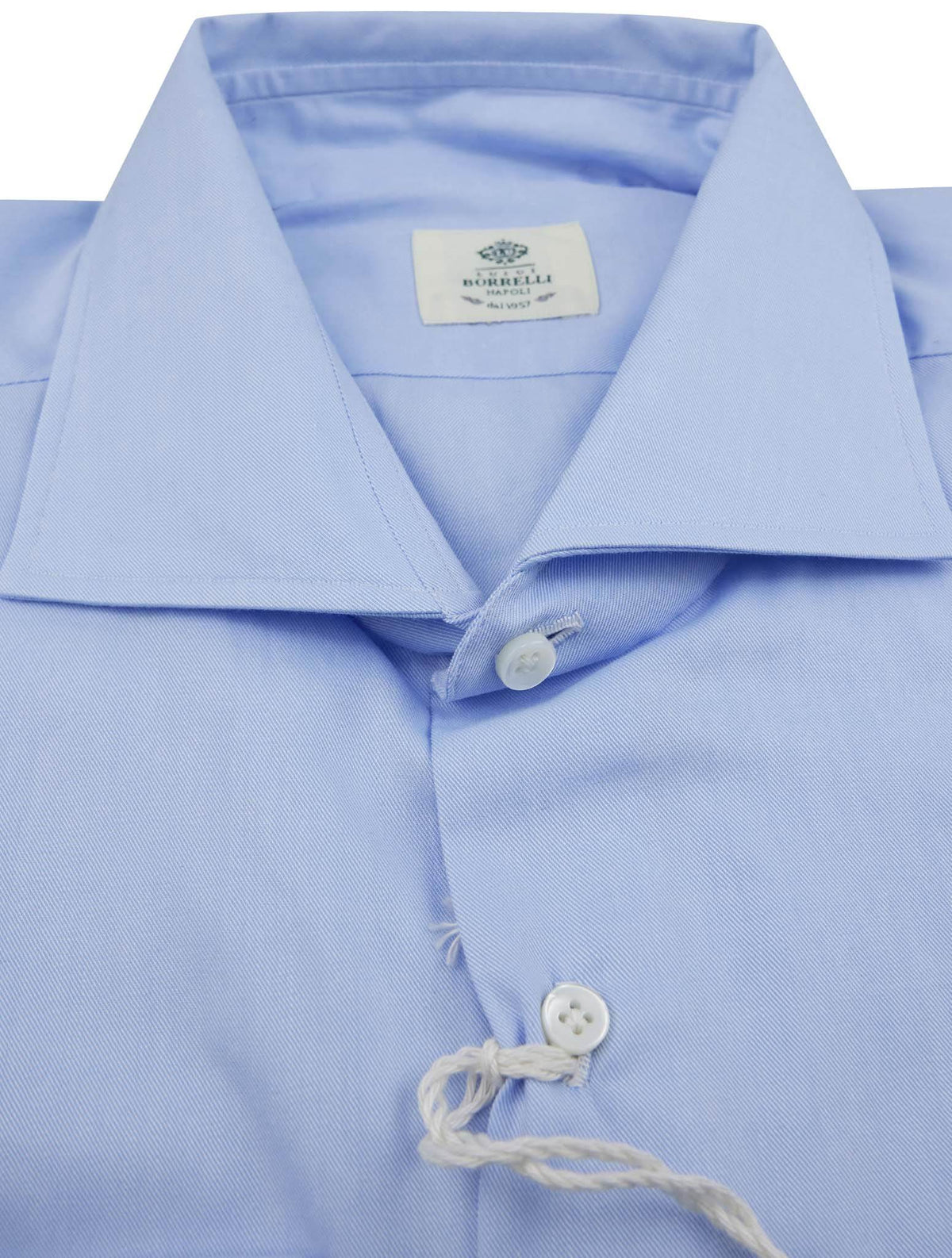 Luigi Borrelli Luigi Borrelli Blue Cotton Shirt Blue 001