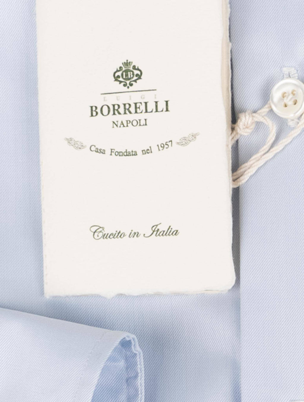 Luigi Borrelli Light Blue Cotton Ea Shirt
