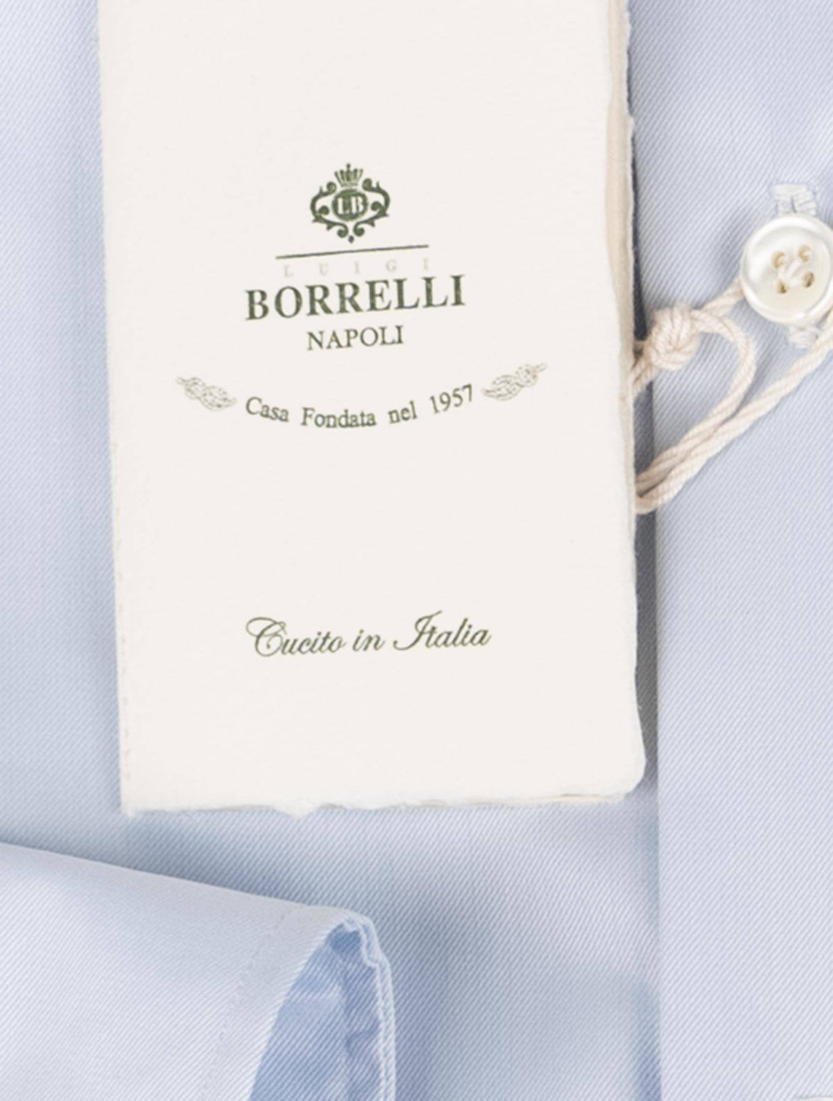 Luigi Borrelli Light Blue Cotton Ea Shirt