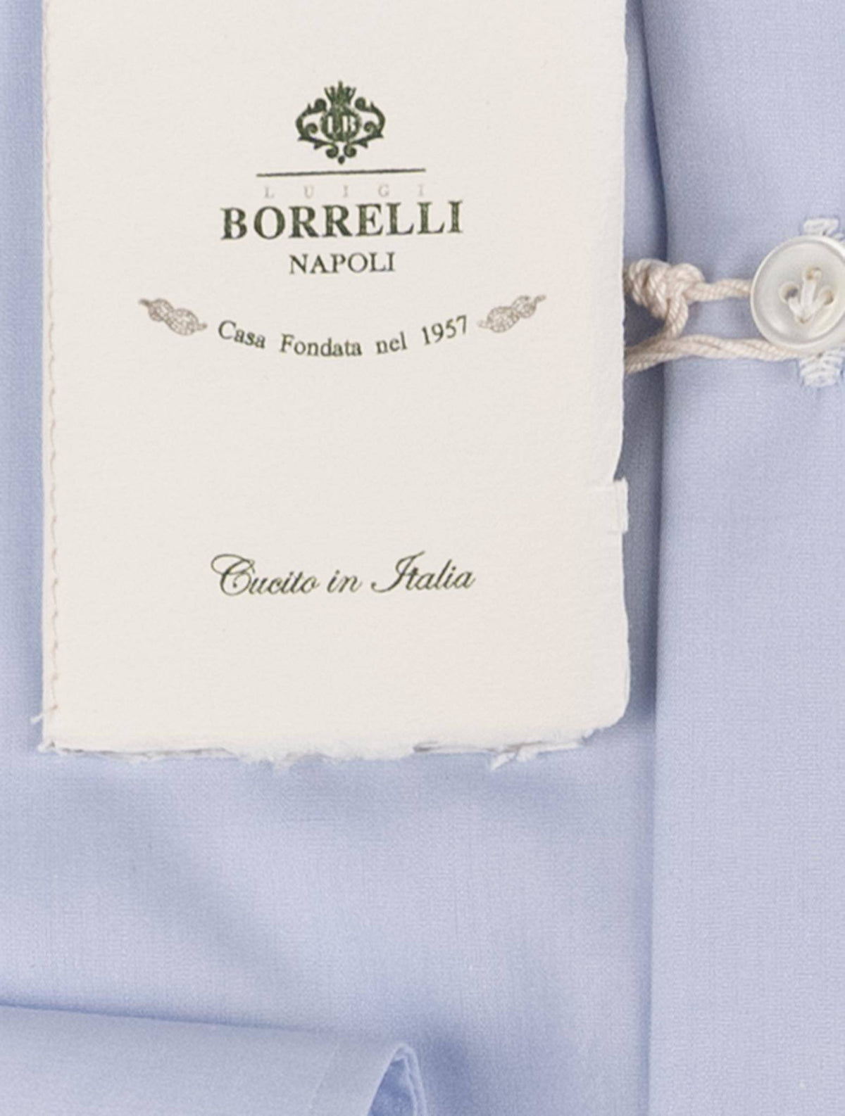 Luigi Borrelli Light Blue Cotton Shirt