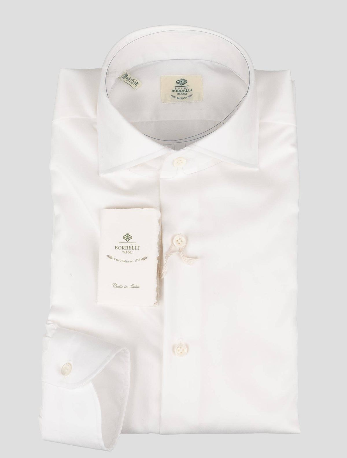 Luigi Borrelli Luigi Borrelli White Cotton Shirt White 000