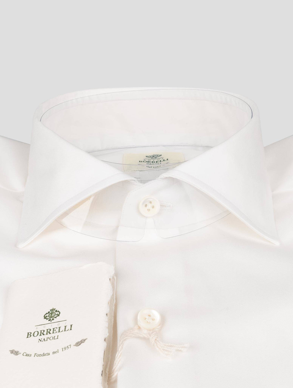 Luigi Borrelli Luigi Borrelli White Cotton Shirt White 001