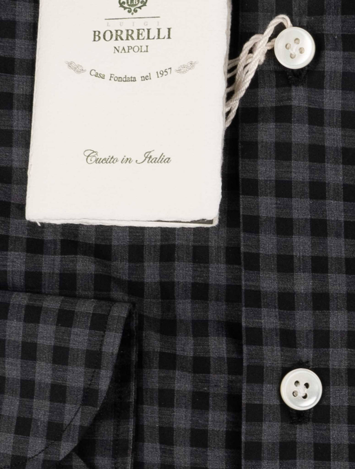 Luigi Borrelli Gray Cotton Shirt