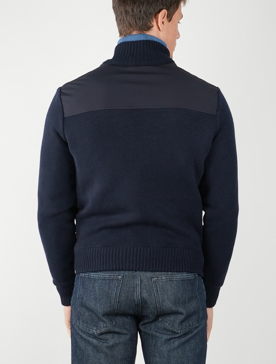 Fioroni Blue Navy Cashmere Coat