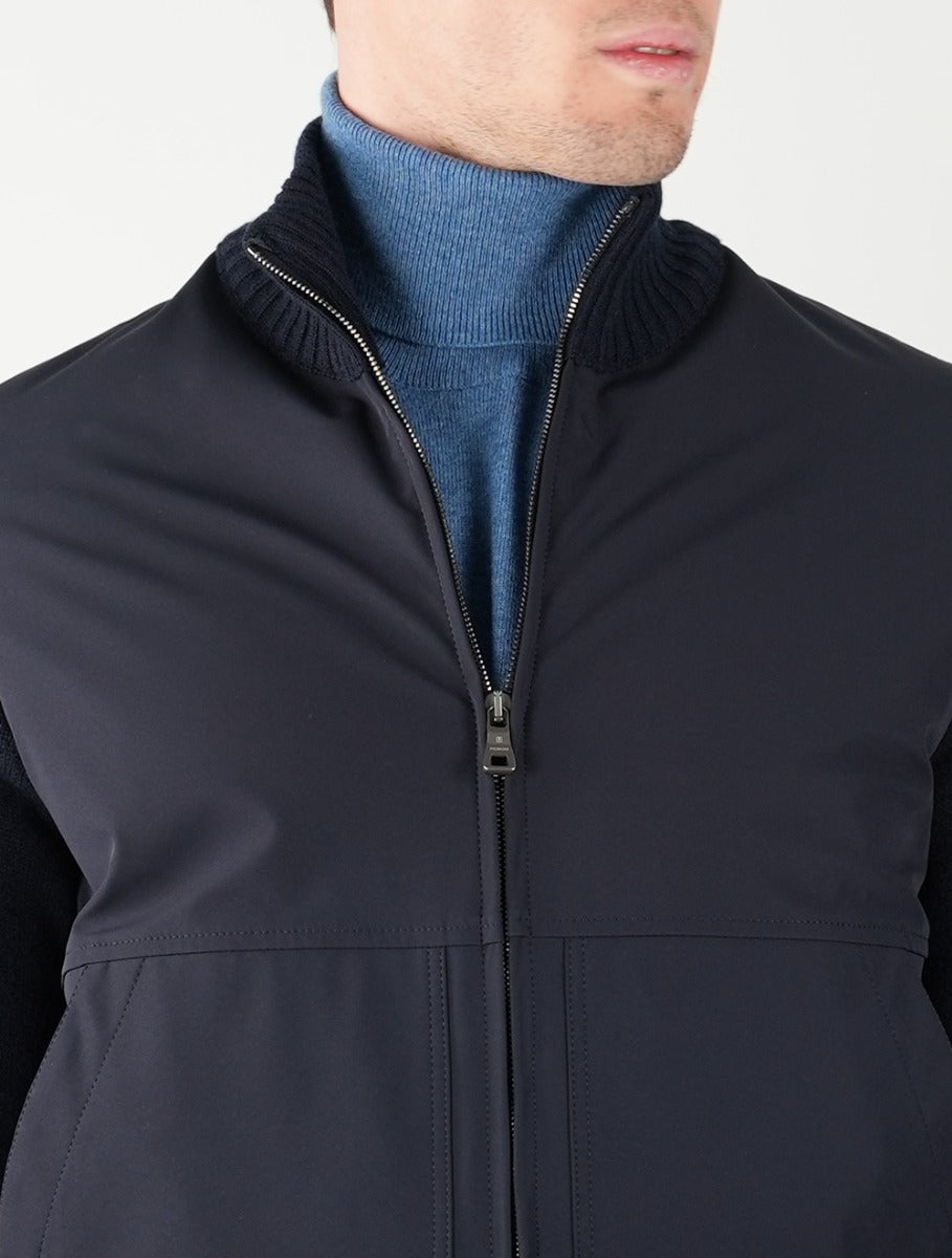 Fioroni Blue Navy Cashmere Coat
