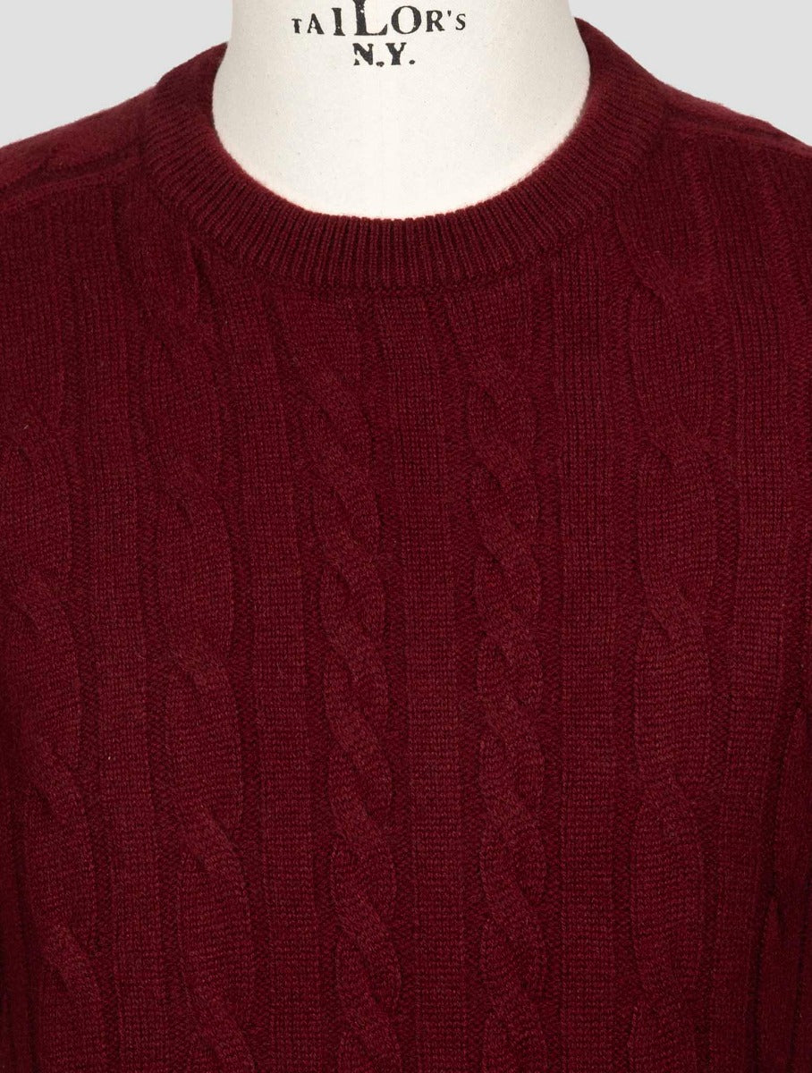 Fioroni Burgundy Cashmere Sweater Crewneck
