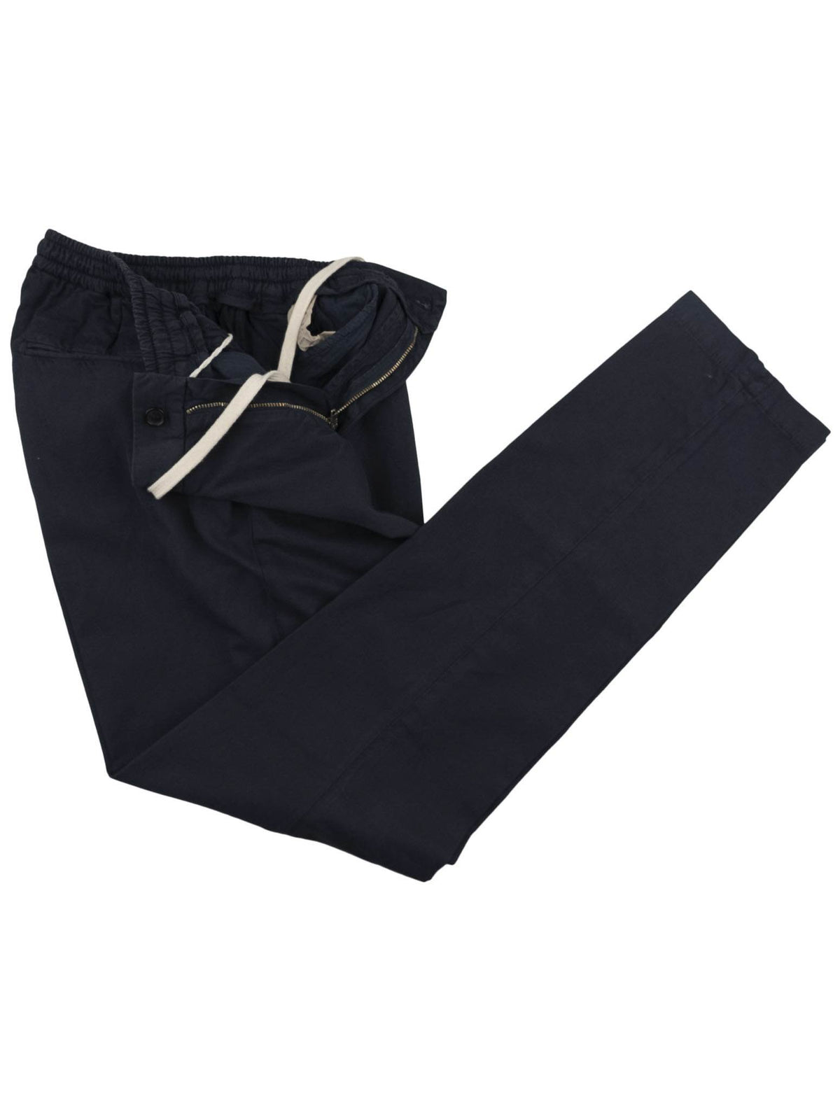 Luigi Borrelli Luigi Borrelli Blue Cotton Linen Ea Pant Blue 001