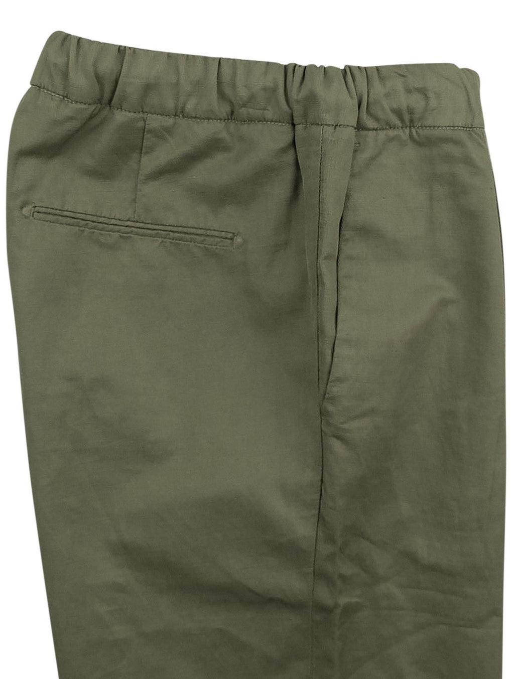 Luigi Borrelli Green Cotton Linen Ea Pant