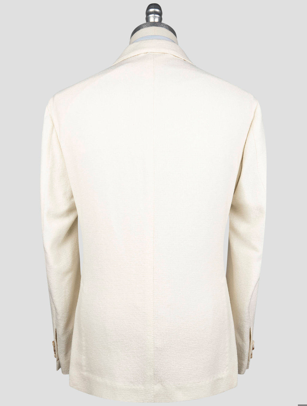 Luigi Borrelli White Virgin Wool Silk Blazer