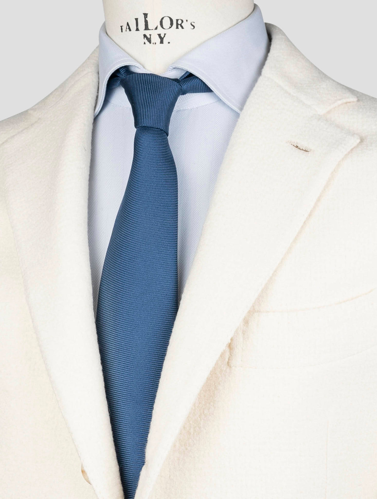 Luigi Borrelli White Virgin Wool Silk Blazer