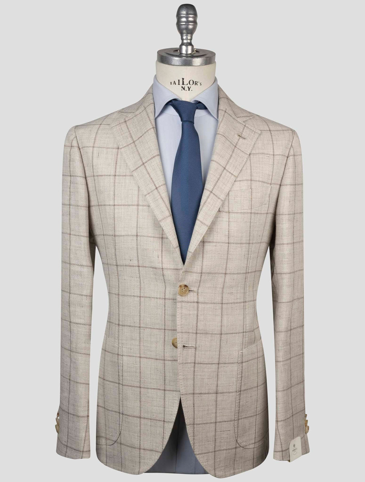 Luigi Borrelli Luigi Borrelli Beige Linen Virgin Wool Blazer Beige 000