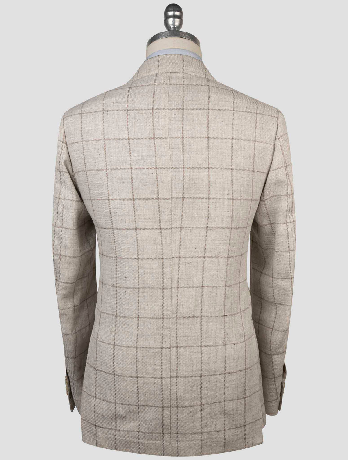 Luigi Borrelli Beige Linen Virgin Wool Blazer