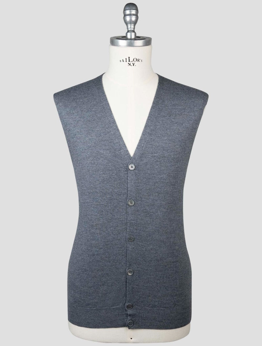 Gran Sasso Gray Virgin Wool Gilet