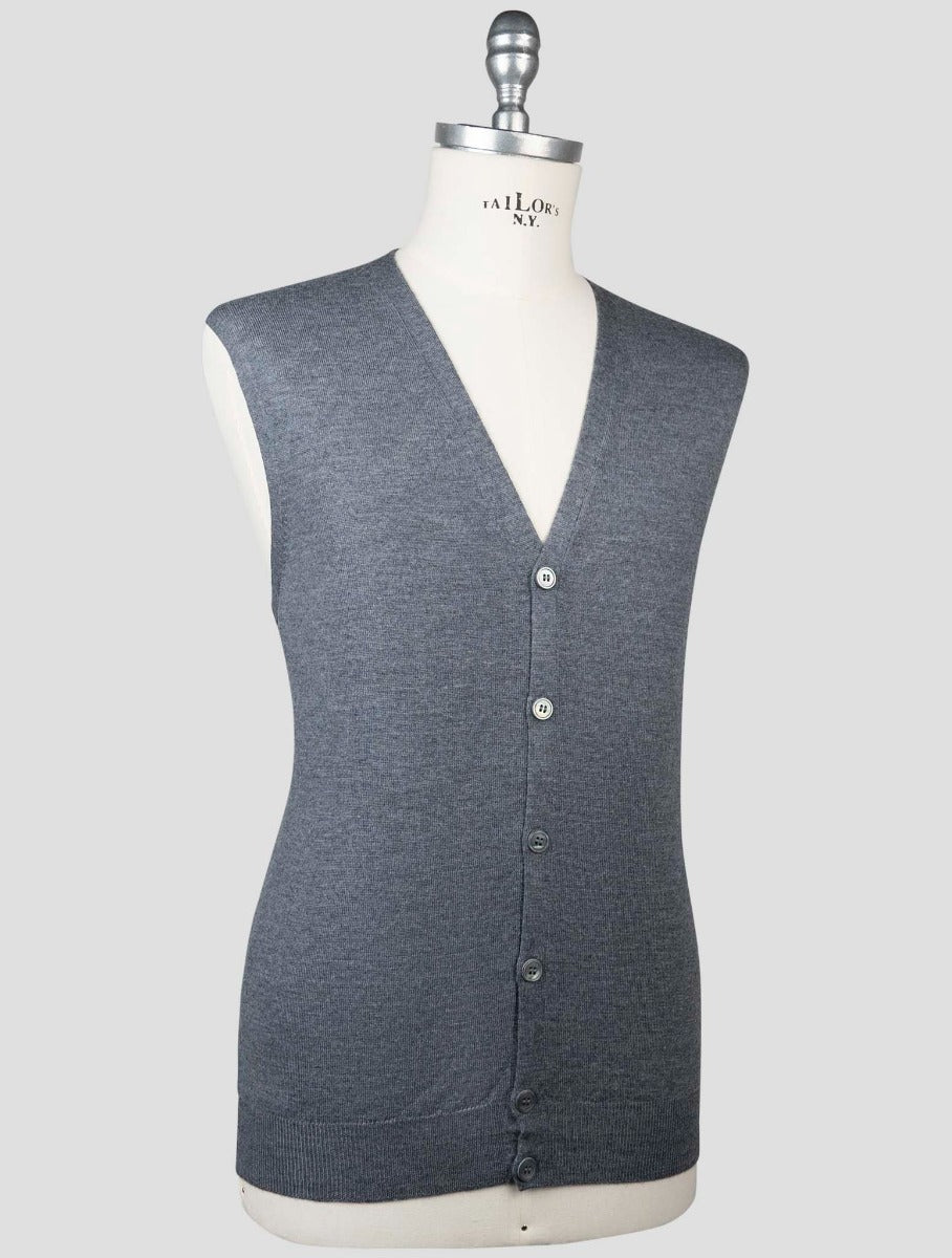 Gran Sasso Gray Virgin Wool Gilet