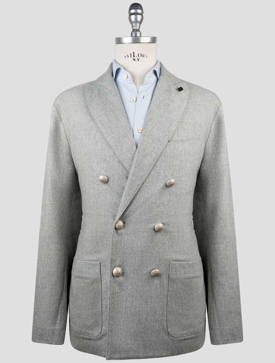 Gran Sasso Gray Virgin Wool Ea Blazer
