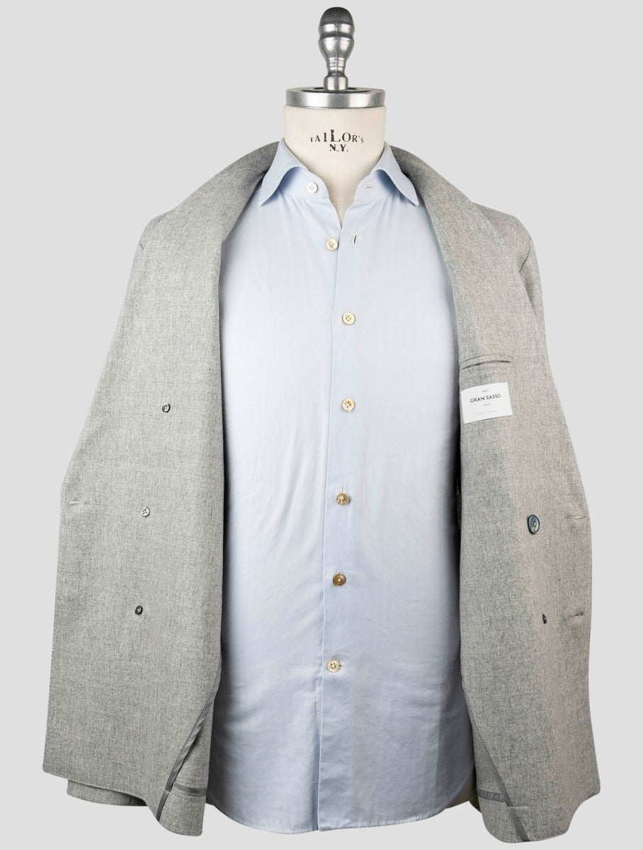 Gran Sasso Gray Virgin Wool Ea Blazer