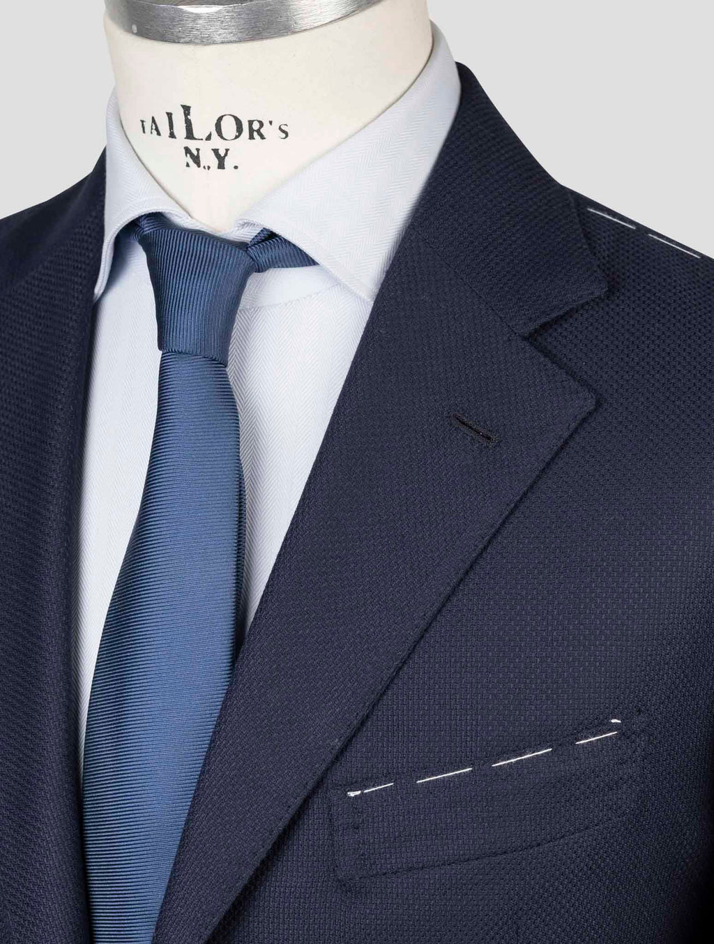 Luigi Borrelli Blue Virgin Wool Cotton Blazer